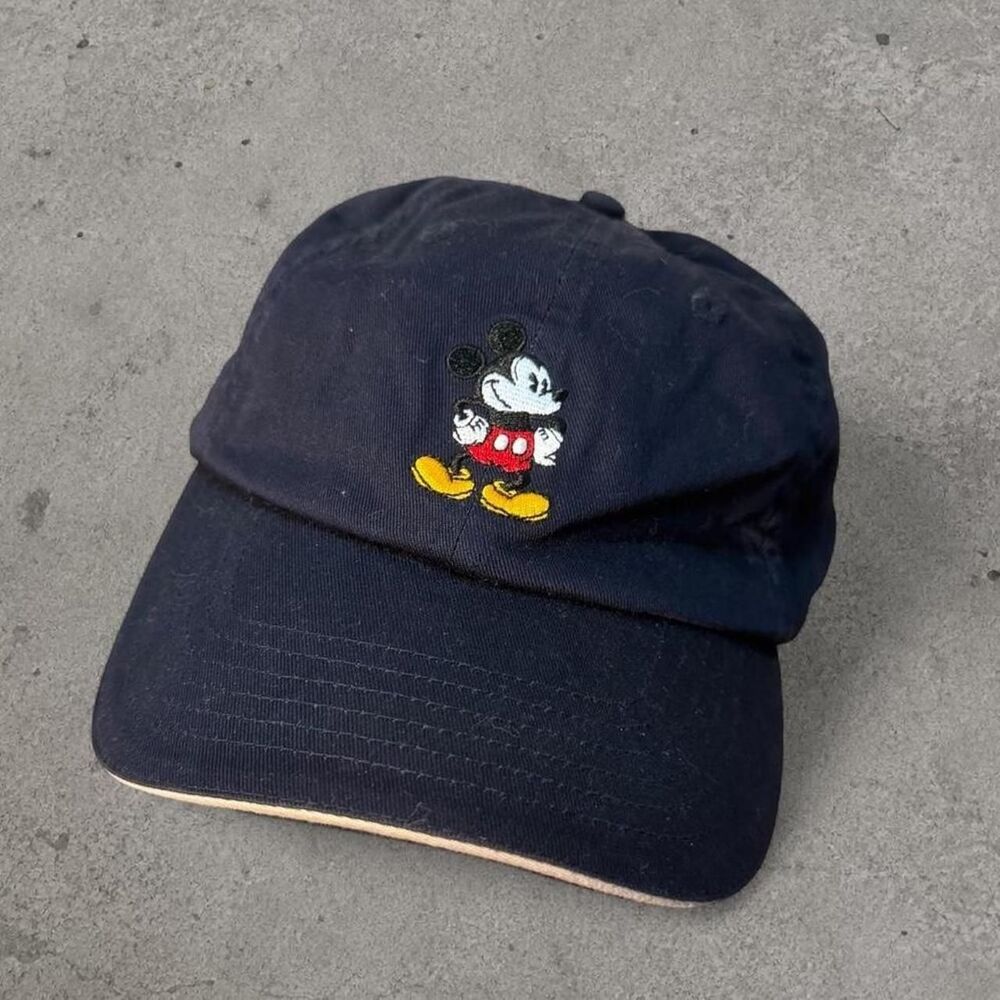 Y2K 2000’s Disney Mickey Mouse navy blue cotton cap Adjustable Strap